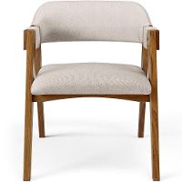 Mesa De Jantar Redonda Cora 120cm Off White M04 Com 04 Cadeiras Living Suran Linho Cru - Lyam - 6