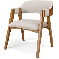 Mesa De Jantar Redonda Cora 120cm Off White M04 Com 04 Cadeiras Living Suran Linho Cru - Lyam - 7