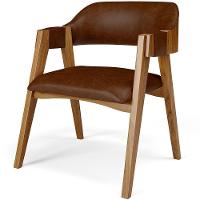 Mesa De Jantar Redonda Cora 120cm Off White M04 Com 04 Cadeiras Living Suran Couríssimo Marrom - Lyam - 7