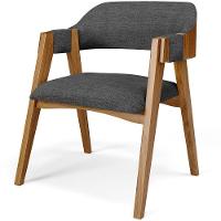 Mesa De Jantar Redonda Cora 120cm Off White M04 Com 04 Cadeiras Living Suran Linho Cinza Escuro - Lyam - 3