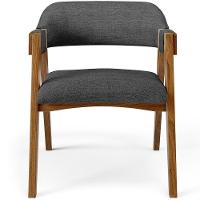 Mesa De Jantar Redonda Cora 120cm Off White M04 Com 04 Cadeiras Living Suran Linho Cinza Escuro - Lyam - 6