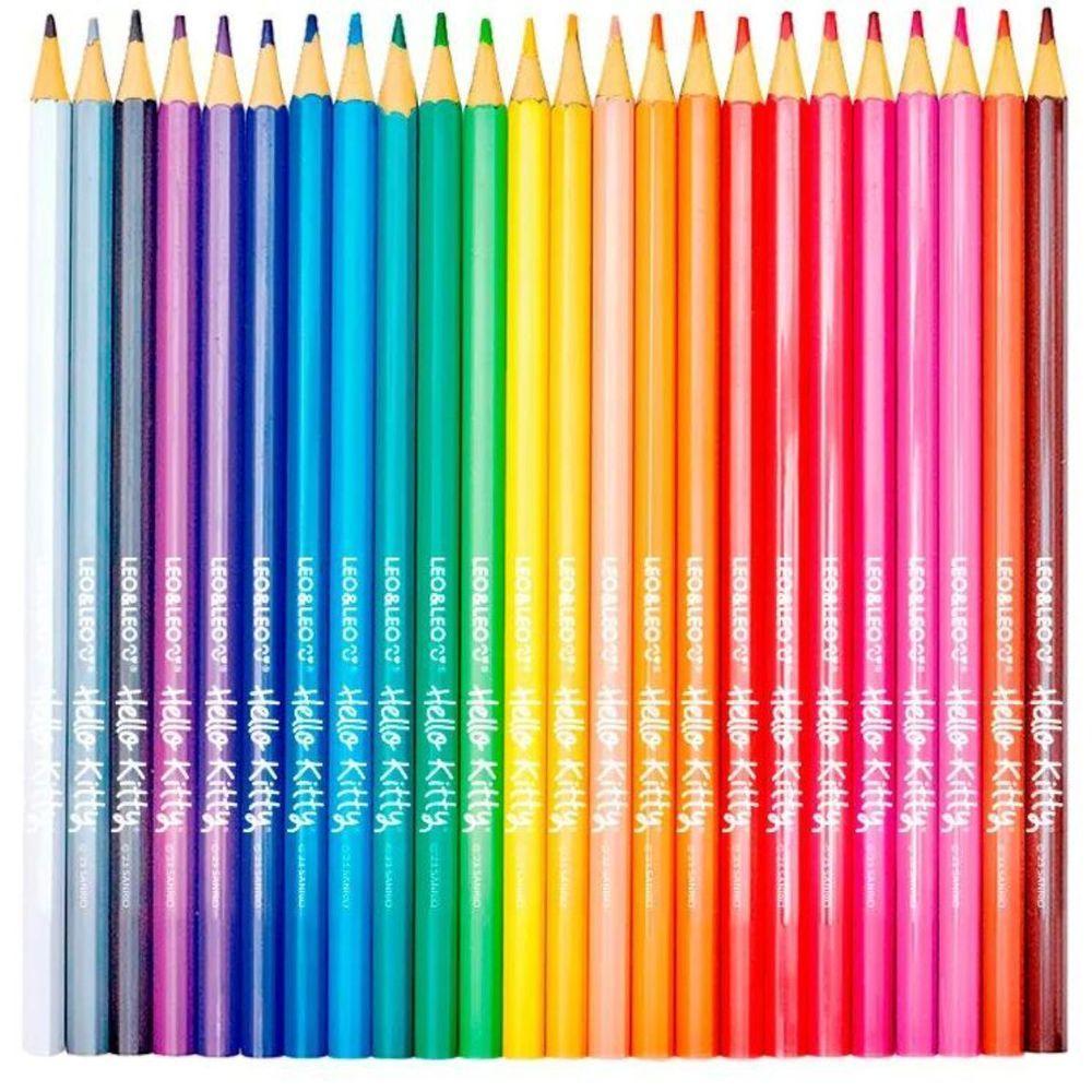 Lapis De Cor No Pote Hello Kitty - 24 Cores - Leo & Leo - 3