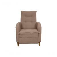 Poltrona Papai Reclinável Sala Mx 65 Yaris Buclê Marrom Matrix - 3