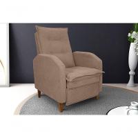 Poltrona Papai Reclinável Sala Mx 65 Yaris Buclê Marrom Matrix - 4