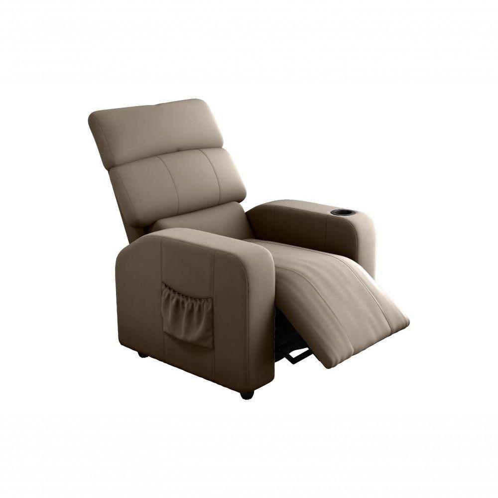 Poltrona Reclinável Sala Cadeira Mx 67 Pulse Veludo Capuccino Matrix - 3