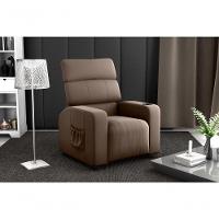 Poltrona Reclinável Sala Cadeira Mx 67 Pulse Veludo Marrom Matrix - 4