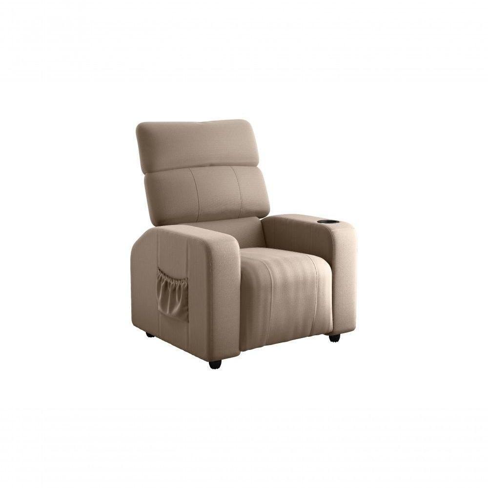 Poltrona Reclinável Sala Cadeira Mx 67 Pulse Veludo Capuccino Matrix Original - 1