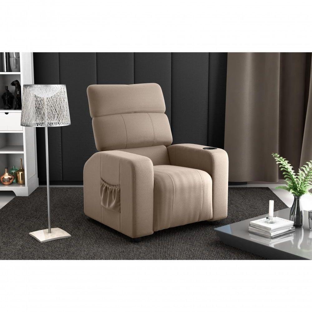 Poltrona Reclinável Sala Cadeira Mx 67 Pulse Veludo Capuccino Matrix Original - 4