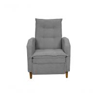 Poltrona Papai Reclinável Sala Mx 65 Yaris Buclê Cinza Matrix Original - 3