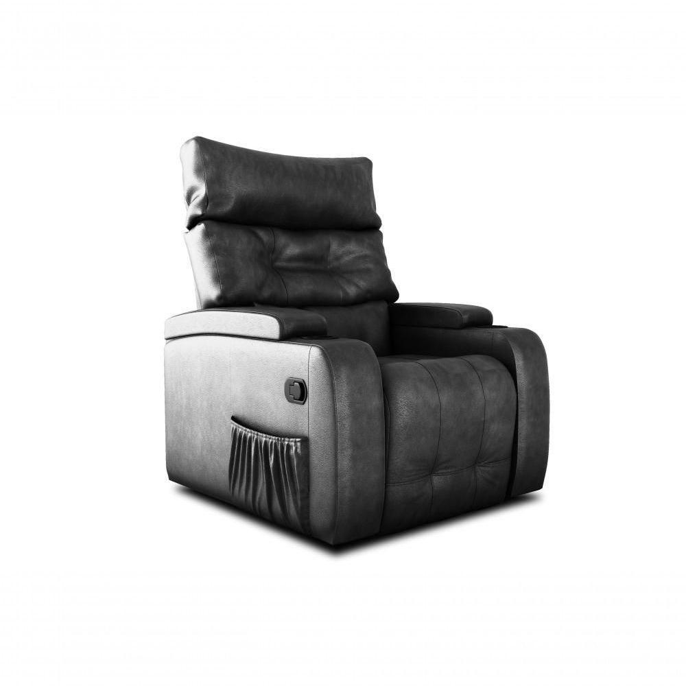 Poltrona Giratório Papai Reclinavel Mx66 Commander Sintetico Preto Matrix - 1