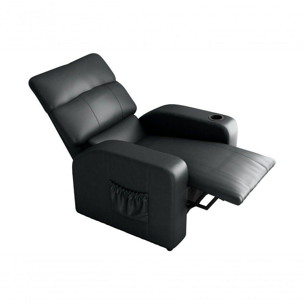 Poltrona Reclinável Sala Cadeira Mx 67 Pulse Sintetico Preto Matrix Original - 2