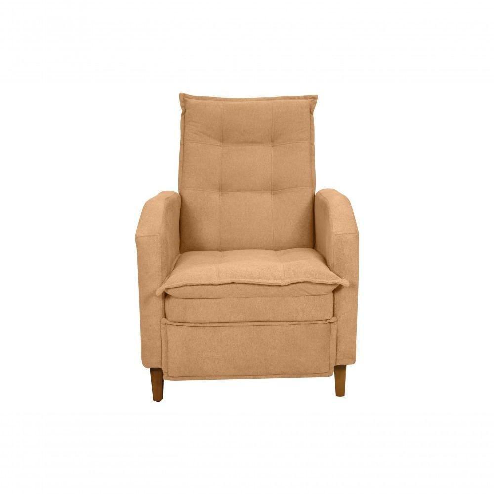 Poltrona Papai Reclinável Sala Mx 65 Yaris Buclê Ferrugem Matrix Original - 3