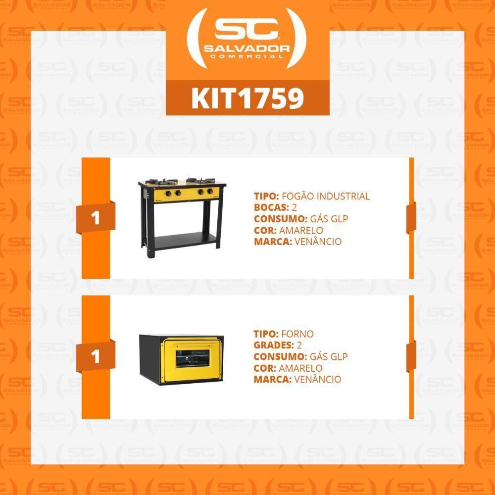 Fogão Industrial Com Forno 2 Bocas Duplas Bravo Br2bf Amarelo - Venâncio - 3