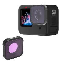 Filtro Lente Magenta para Mergulho para GoPro 9, 10 e 11 Black - 1