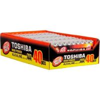 Pilha Alcalina Aaa 1,5v Lr03gcp (c/40 Pilhas) Toshiba - 8