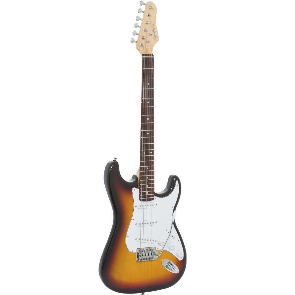 Guitarra Giannini G100 Sunburst Com Escudo Branco - 1