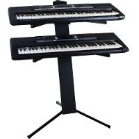 Suporte Piramidal Para Teclado E Notebook Ou 2 Teclados Pmd3-1 Preto Ask - 2