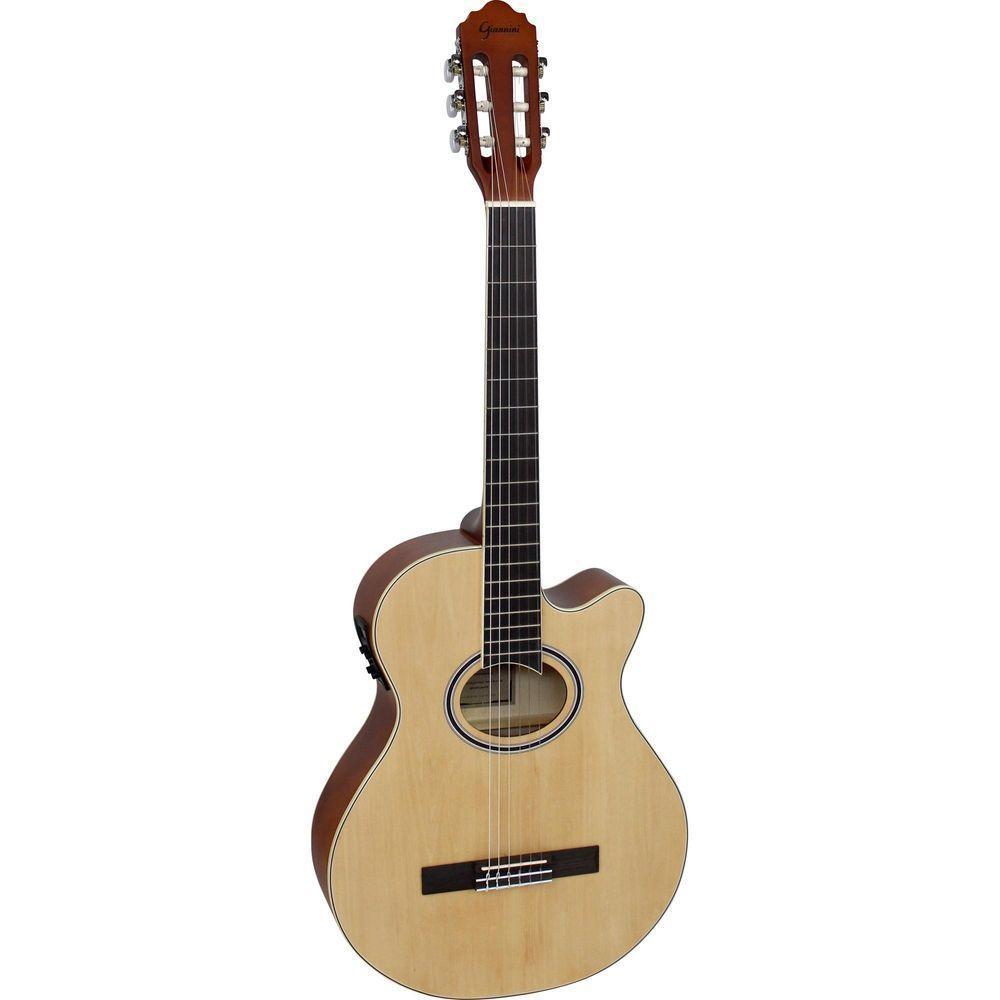 Violão Giannini Gnf1d Mini Jumbo Nylon Natural - 1