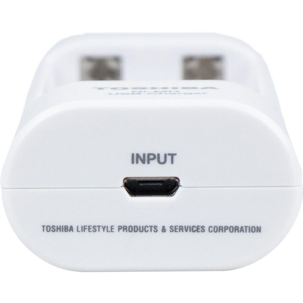 Carregador De Pilha Usb Tnhc-6gme2 Cb (c/2 Pilhas Aa 2000 Mah) Toshiba - 8