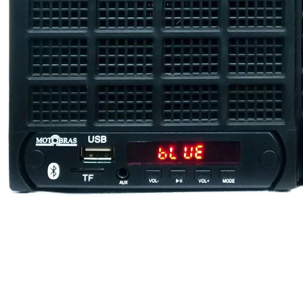 Rádio Portátil Motobras Rm-pu32ac 7 Faixas Preto - 6