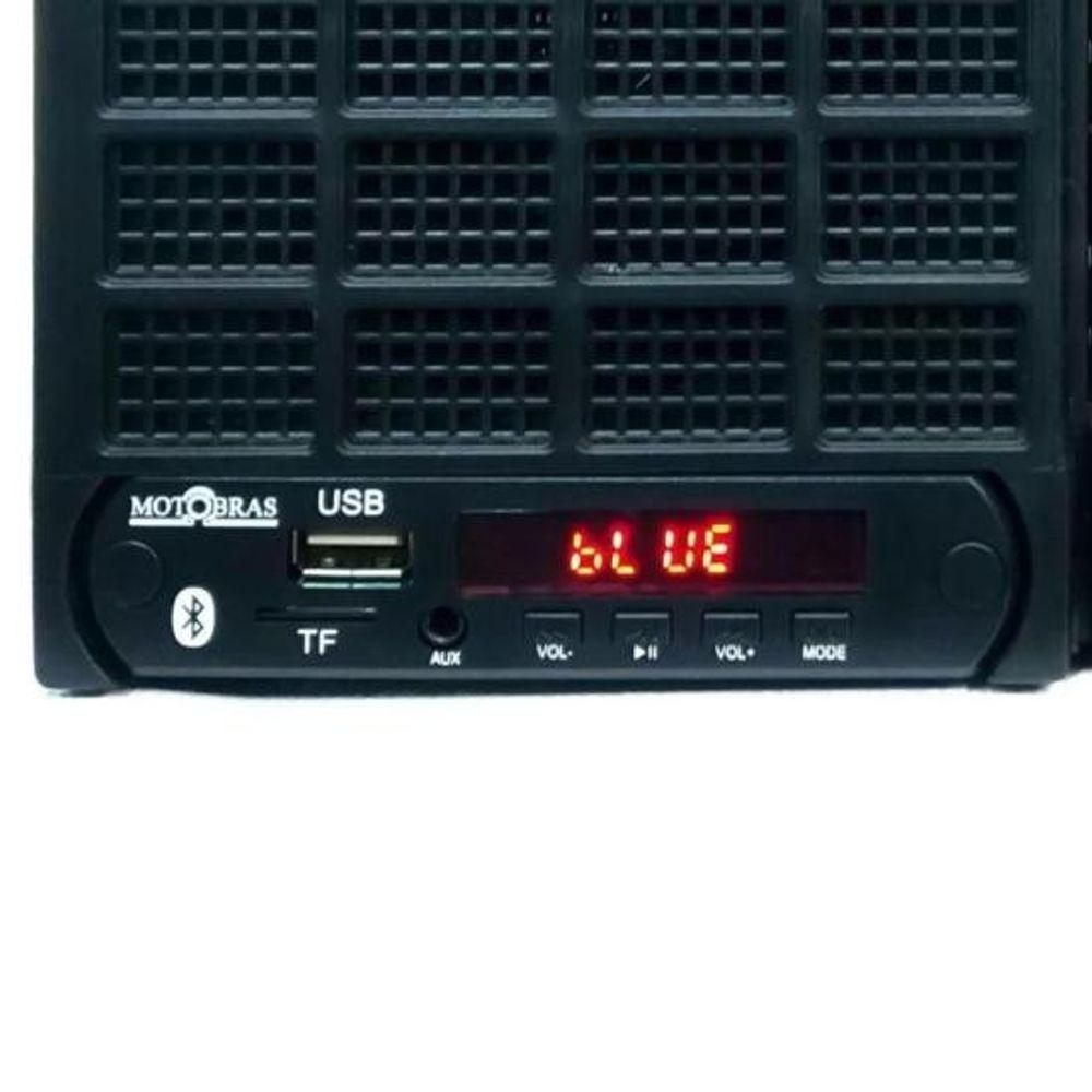 Rádio Portátil Motobras Rm-pu32ac 7 Faixas Preto - 10