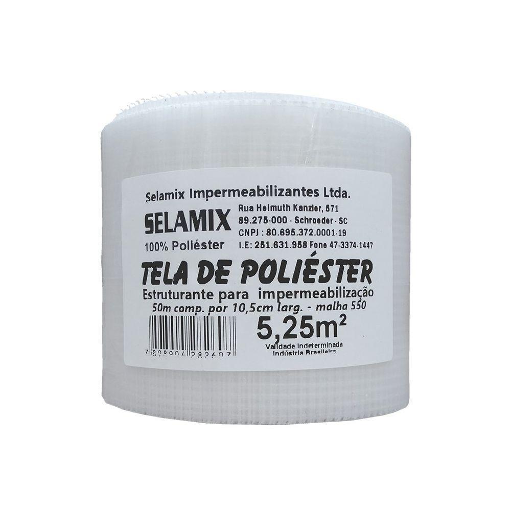 Tela Poliester 550 2x2mm Largura 10,5 Cm X 50 Metros - 1