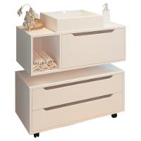 Conjunto 3 Peças Para Banheiro Bn3600x43x44 Branco Tecno Mobili Branco - 1