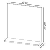 Conjunto Para Banheiro Gabinete Com Cuba E Espelheira Amendoa Bn3630x41x42 Tecno Mobili Amendoa - 7