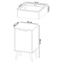 Conjunto Para Banheiro Gabinete Com Cuba E Espelheira Branco Bn3630x41x42 Tecno Mobili Branco - 8