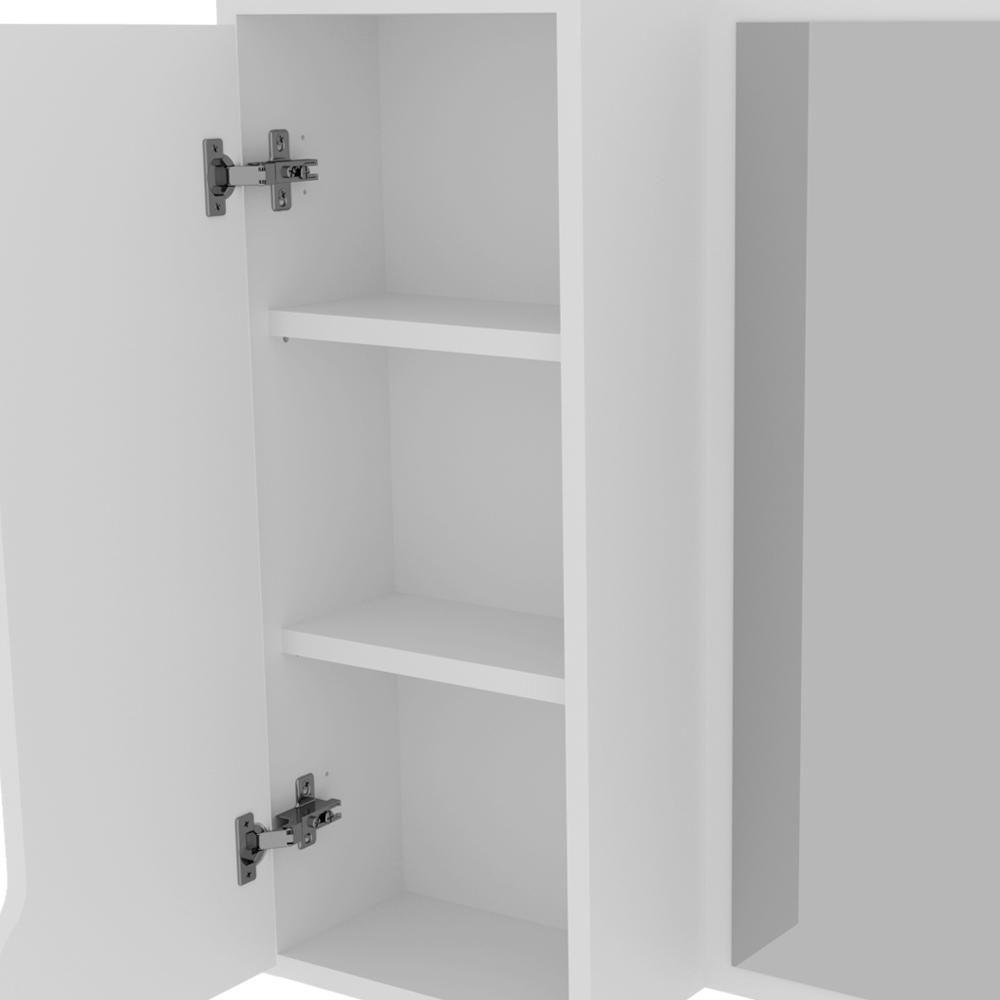 Conjunto 3 Peças Para Banheiro Bn3630x46x48 Branco Tecno Mobili Branco - 2