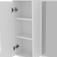 Conjunto 3 Peças Para Banheiro Bn3630x46x48 Branco Tecno Mobili Branco - 2