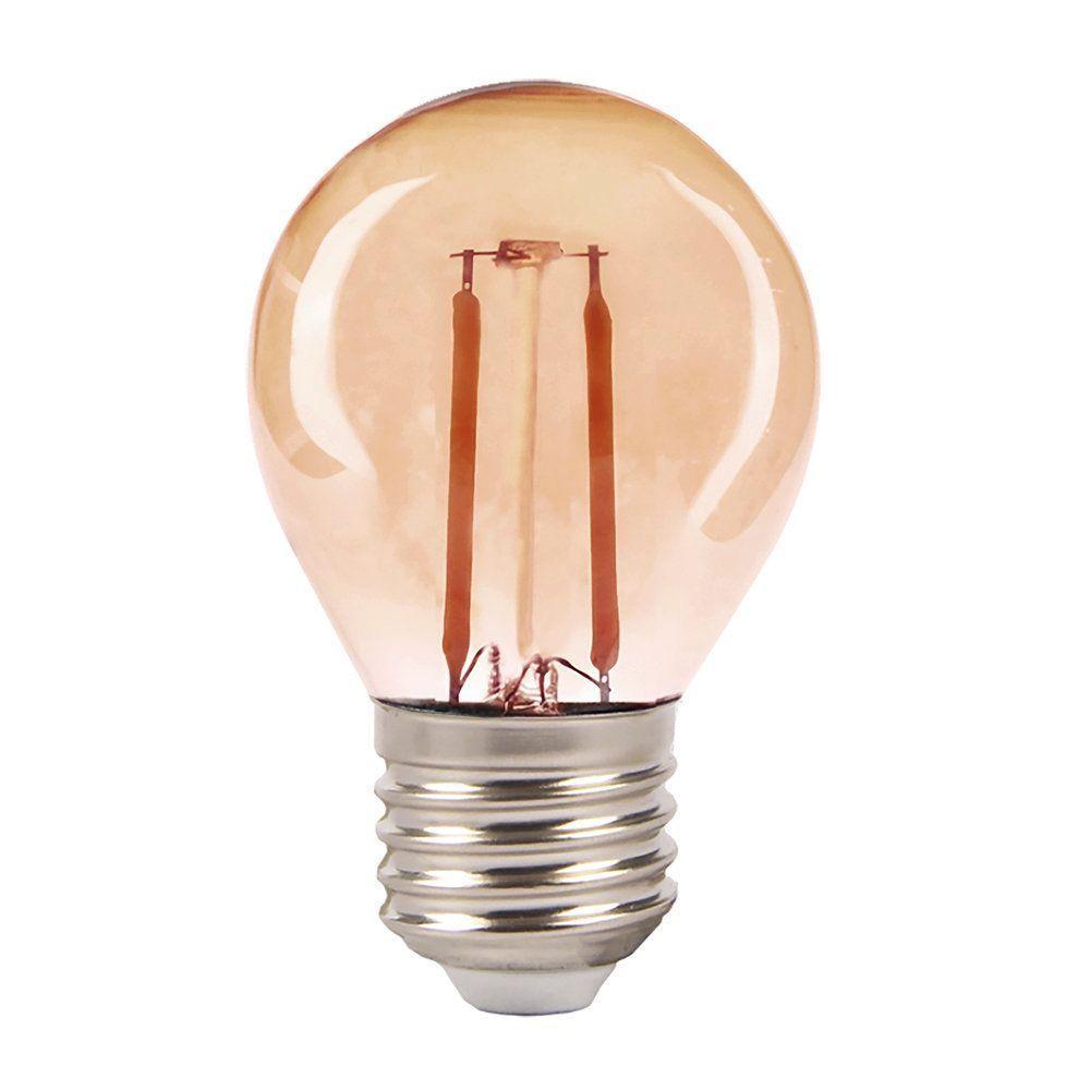 Lampada Filamento Led 4w G45 2200k Amarelo Claro - Bivolt - 1