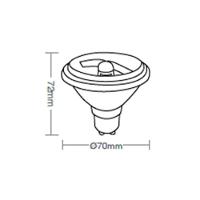 Lampada Led Taschibra Ar70 24 - 4,8w 2700k Gu10 Branco - Bivolt - 3
