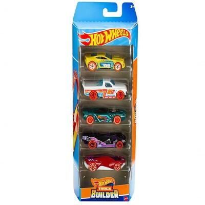 Carrinhos Hot Wheels Track Builder/ 5 Carros - Mattel