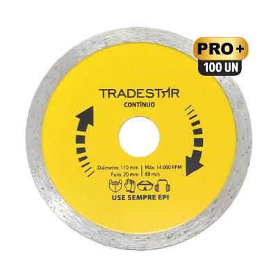 Kit C- 100 Disco Diamantado Contínuo 110x20mm Porcelanato
