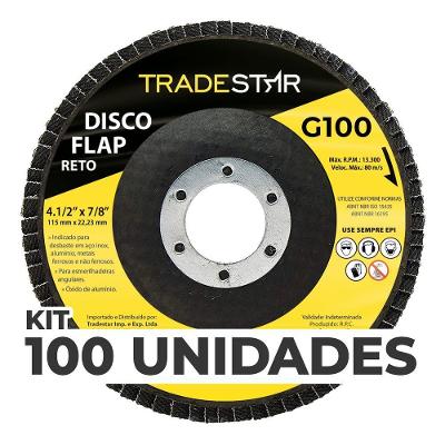 Kit C- 100 Disco Flap Reto 4.1-2 X 7-8 Fds115-100fc Z100
