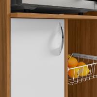 Balcão Para Cozinha Freijó/branco Nt3070 Notável Móveis Freijó/branco