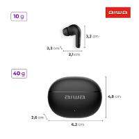 Fone De Ouvido Earbud Aiwa Bluetooth - Aws-eb-01-b Earbud Aws-eb-01-b Bivolt - 5