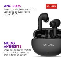 Fone De Ouvido Earbud Aiwa Bluetooth - Aws-eb-01-b Earbud Aws-eb-01-b Bivolt - 7