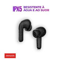 Fone De Ouvido Earbud Aiwa Bluetooth - Aws-eb-01-b Earbud Aws-eb-01-b Bivolt - 8