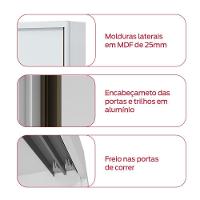 Guarda-roupa Casal Toronto 2 Portas 6 Gavetas Branco - 5