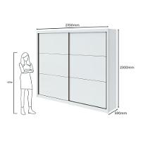 Guarda-roupa Casal Toronto 2 Portas 6 Gavetas Com Espelho Branco - 6