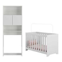 Quarto Infantil Com Colchão Incluso Nina Multimóveis Branco - 2