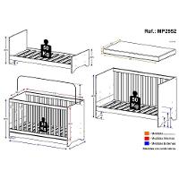 Berço 3 Em 1 Vira Cama Com Colchão Incluso Elza Multimóveis Branco