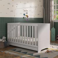 Berço 3 Em 1 Vira Cama Com Colchão Incluso Elza Multimóveis Branco - 6