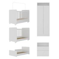 Quarto Infantil Completo Com Colchão Incluso Ariel Multimóveis Branco - 2