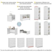 Quarto Infantil Completo Berço 4x1 C/ Colchão/guarda-roupa/cômoda Multimóveis João E Maria Fg3032 Bc - 5