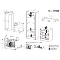 Quarto Infantil Completo Com Colchão Incluso Encanto Multimóveis Branco
