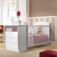 Berço Cômoda Com Colchão Incluso Colinho De Mãe Multimóveis Fg2951 Branco - 2