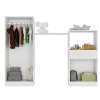 Quarto Infantil Com Berço-cômoda E Colchão Incluso Laura Multimóveis Branco/azul - 5